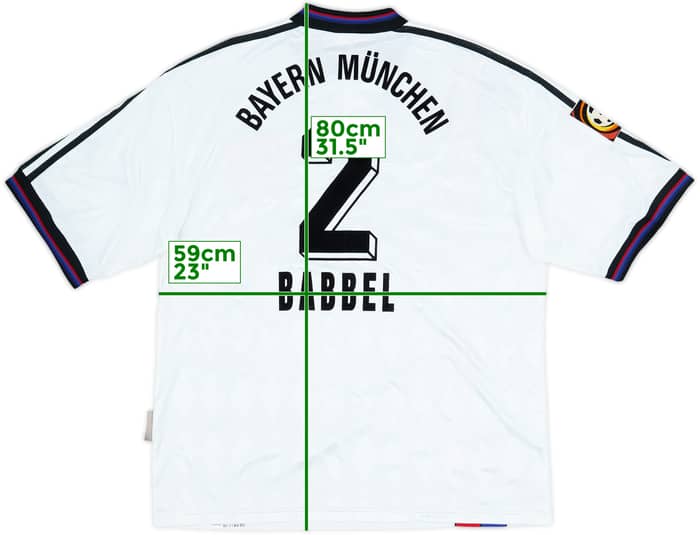 Camiseta de visitante versión jugador del Bayern Munich 1996-98 Babbel #2