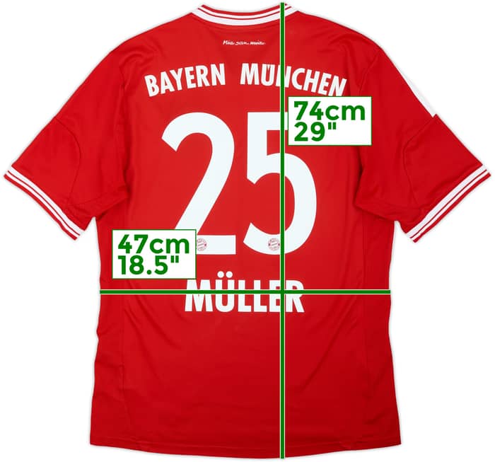2013-14 Bayern Munich Home Shirt Muller #25 - 6/10 - (M)