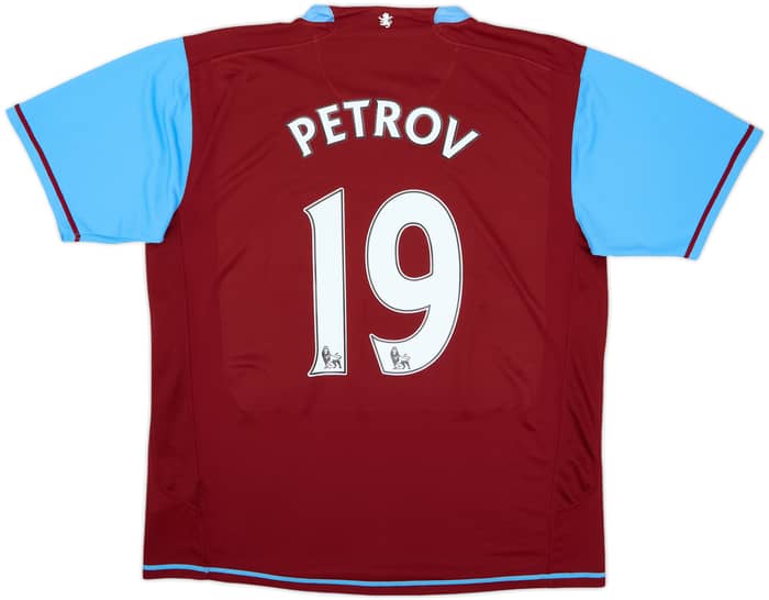 2007-08 Aston Villa Home Shirt Petrov #19 - 6/10 - (L)