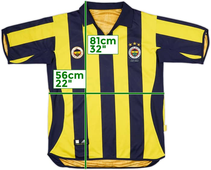 2006-07 Fenerbahce Centenary Home/Away Shirt - 4/10 - (L)