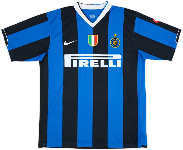 2006-07 Inter Milan Home Shirt Ibrahimovic #8 - 6/10 - (L)