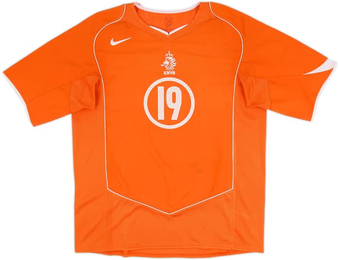 2004-06 Netherlands Home Shirt Robben #19 - 6/10 - (XL)