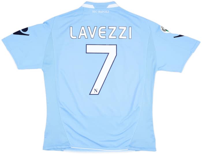 2009-10 Napoli Home Shirt Lavezzi #7 - 6/10 - (L)