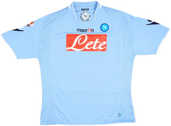 2009-10 Napoli Home Shirt Lavezzi #7 - 6/10 - (L)