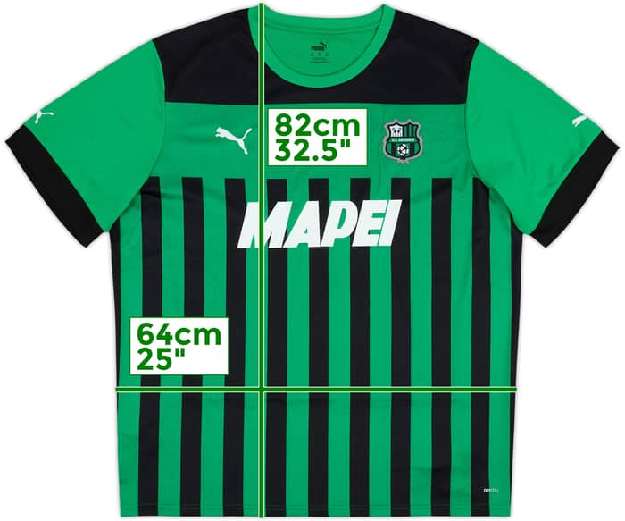 2022-23 Sassuolo Home Shirt - 8/10 - (XXL)