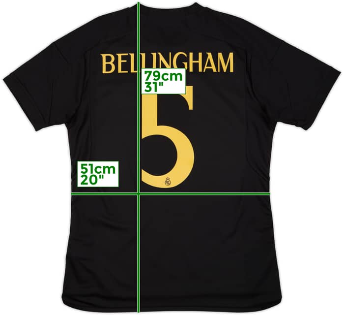 2023-24 Real Madrid Third Shirt Bellingham #5 - 10/10 - (L)