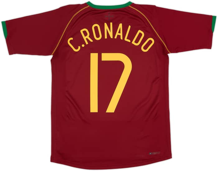 2006-08 Portugal Home Shirt C.Ronaldo #17 - 8/10 - (S)