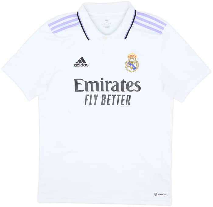 2022-23 Real Madrid Home Shirt Tchouameni #18 - 8/10 - (M)