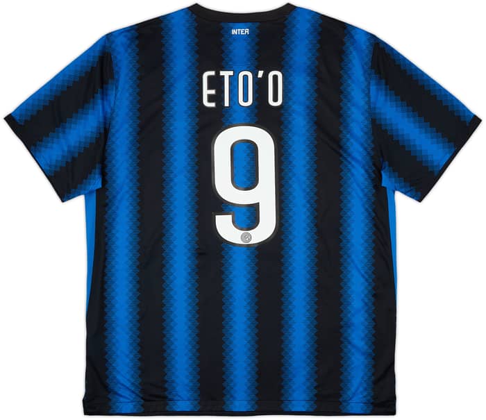 2010-11 Inter Milan Home Shirt Eto'o #9 - 8/10 - (XXL)
