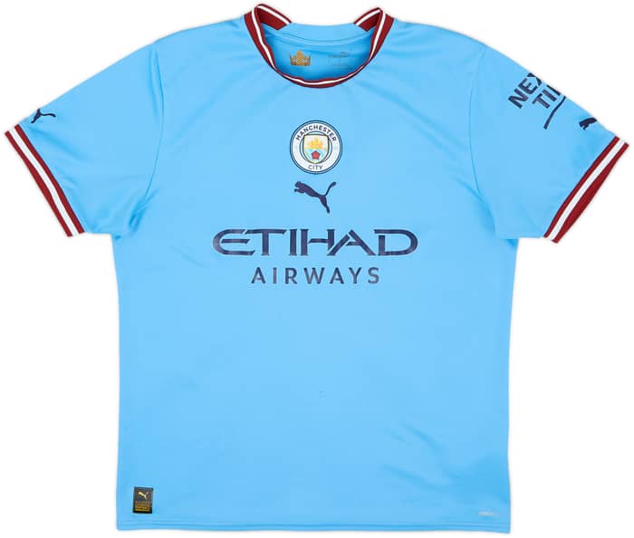 2022-23 Manchester City Home Shirt Haaland #9 - 6/10 - (L)