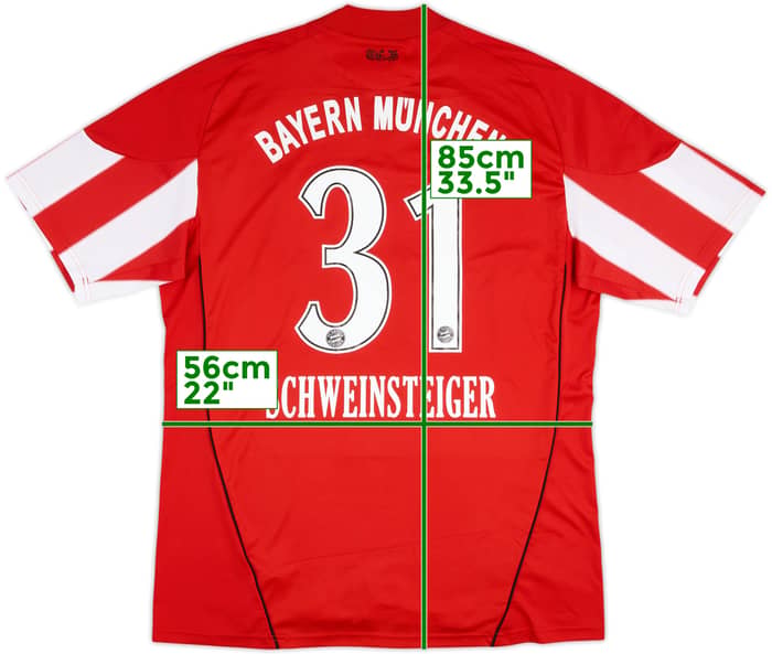2010-11 Bayern Munich Home Shirt Schweinsteiger #31 - 8/10 - (XL)