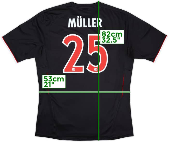 2011-12 Bayern Munich Third Shirt Muller #25 - 10/10 - (XL)