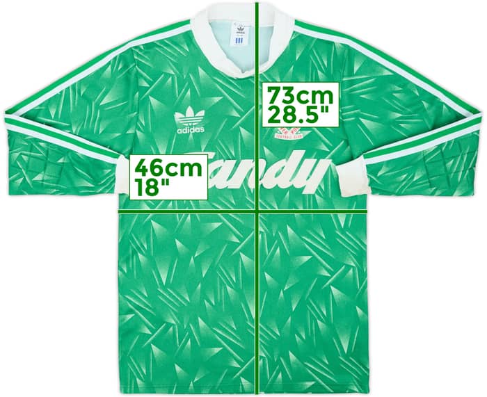 1989-91 Liverpool GK Shirt - 5/10 - (S)