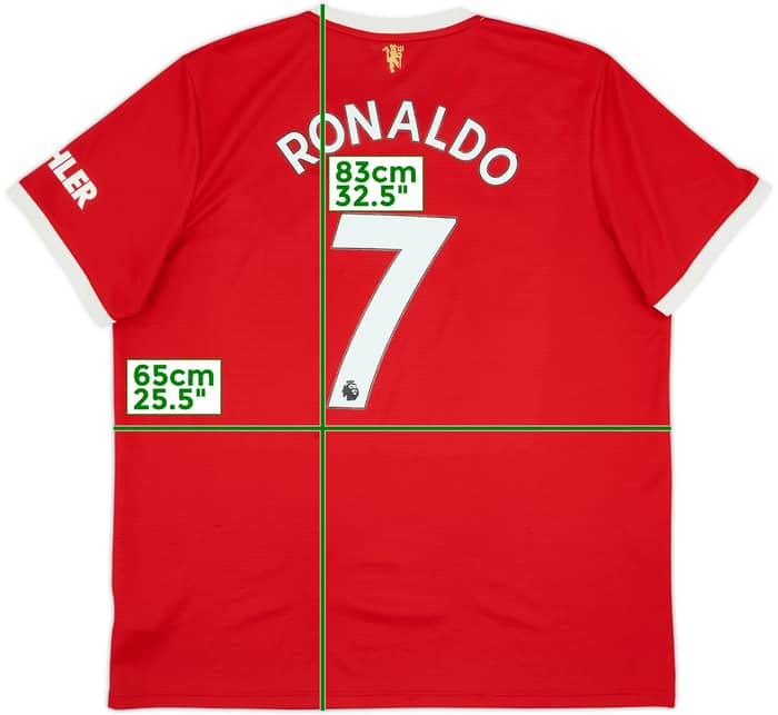 2021-22 Manchester United Home Shirt Ronaldo #7 - 7/10 - (XXL)