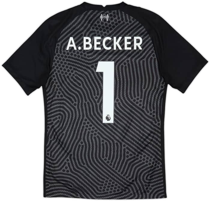 2020-21 Liverpool GK S/S Shirt A.Becker #1 - 9/10 - (S)