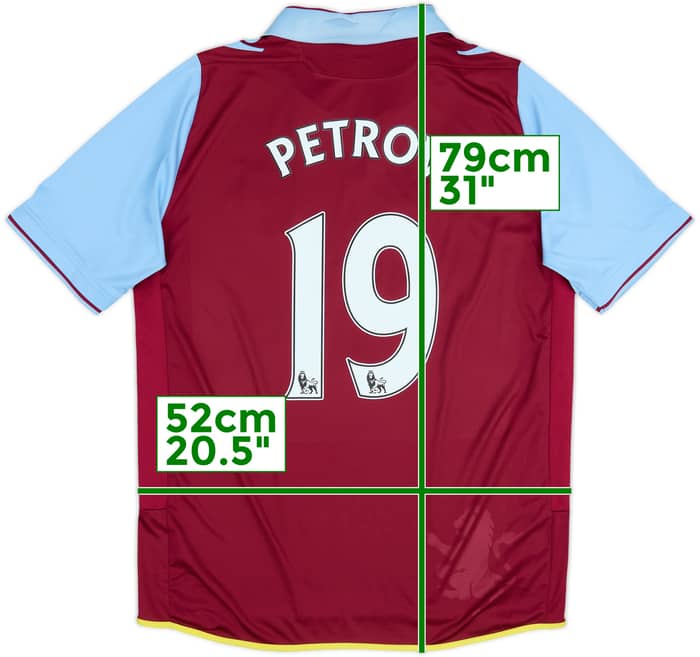 2012-13 Aston Villa Home Shirt Petrov #19 - 7/10 - (L)