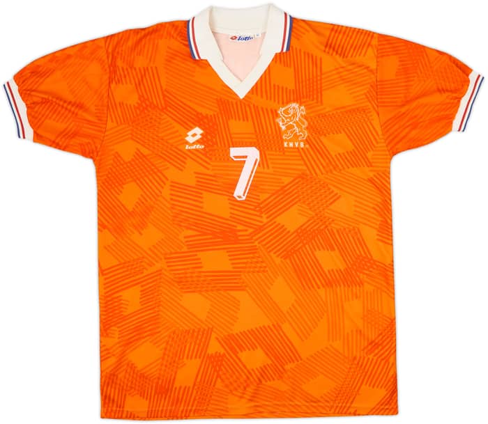 1992-94 Netherlands Home Shirt Bergkamp #7 - 9/10 - (XL)