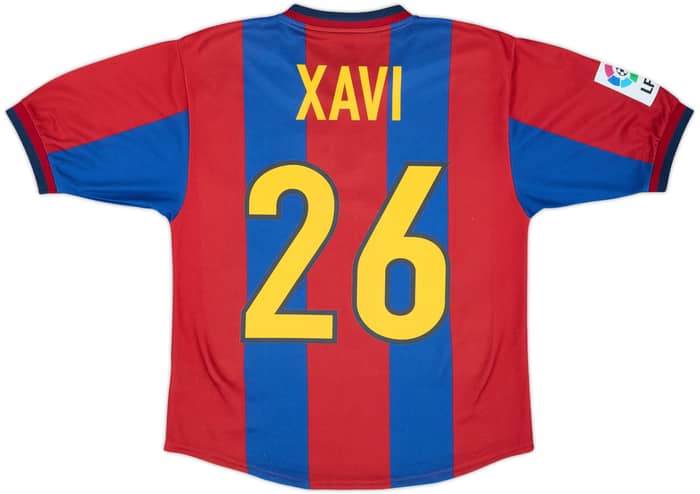 1998-00 Barcelona Home Shirt Xavi #26 - 8/10 - (14-16 Years)