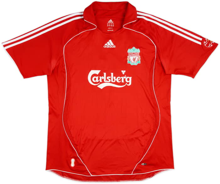 2006-08 Liverpool Home Shirt Gerrard #8 - 7/10 - (XL)
