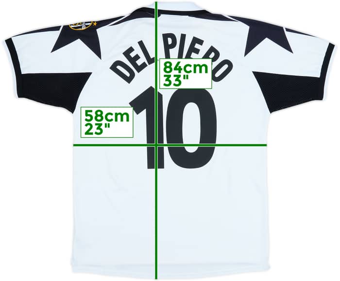 1999-00 Juventus Away Shirt Del Piero #10 - 6/10 - (XL)