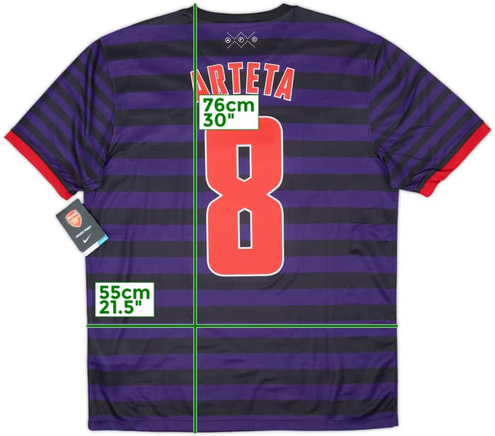 2012-13 Arsenal Away Shirt Arteta #8 (L)