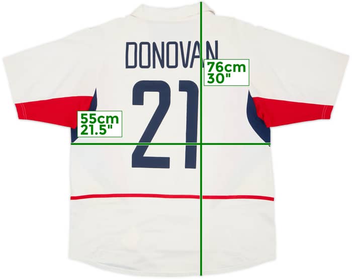 2002-03 USA Home Shirt Donovan #21 - 6/10 - (L)