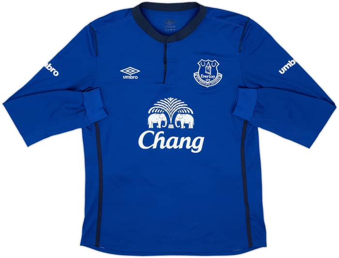 2014-15 Everton Home L/S Shirt Lukaku #10 - 8/10 - (M)