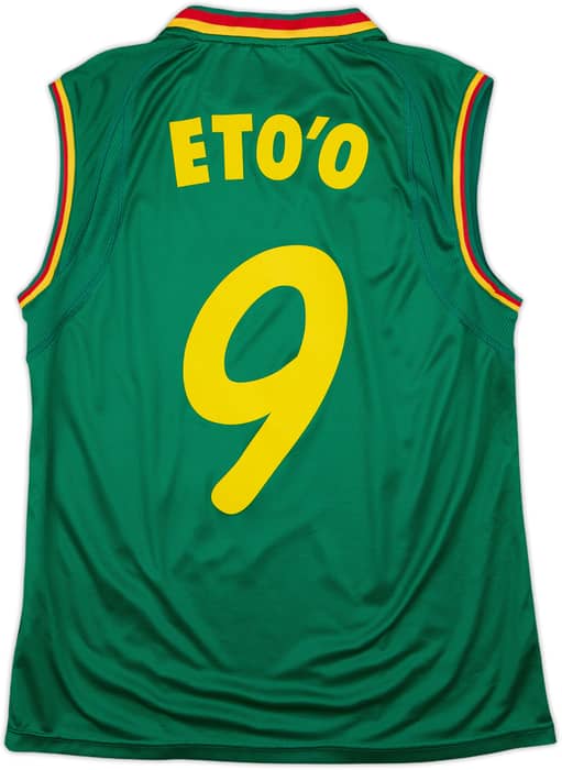 2002 Cameroon Home Vest Shirt Eto'o #9 - 6/10 - (L)