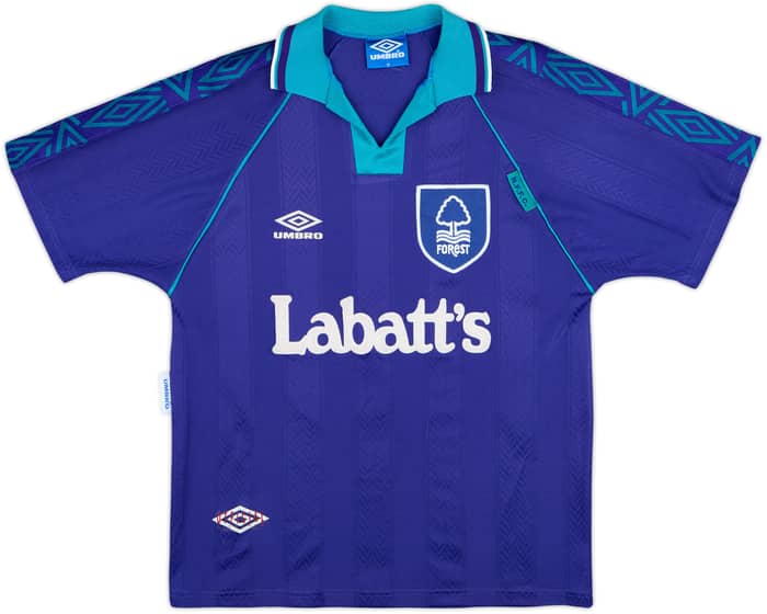 Camiseta de visitante del Nottingham Forest 1993-95 Collymore #10 - 8/10 - (M)