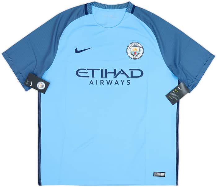 2016-17 Manchester City Home Shirt Kun Aguero #10 (XL)