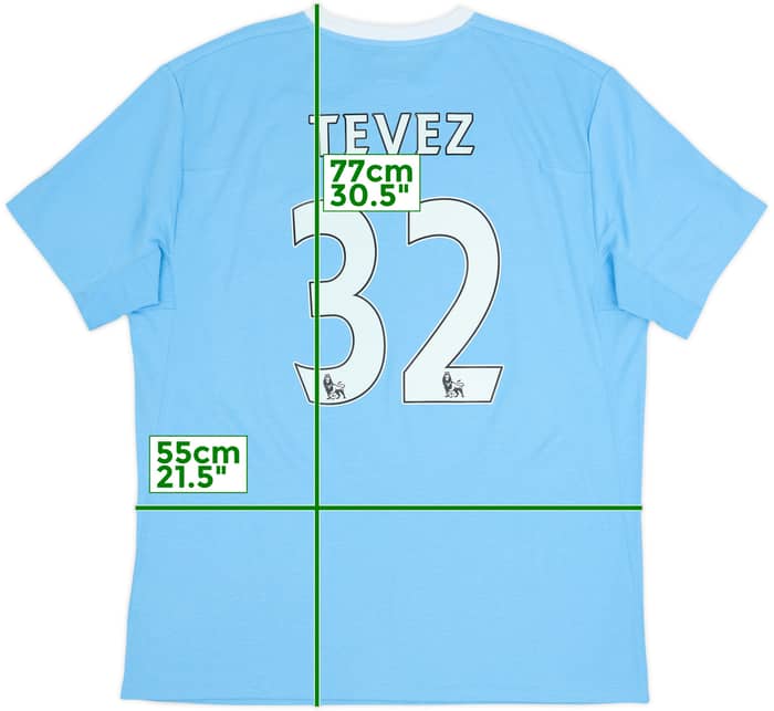 2009-10 Manchester City Home Shirt Tevez #32 (L)