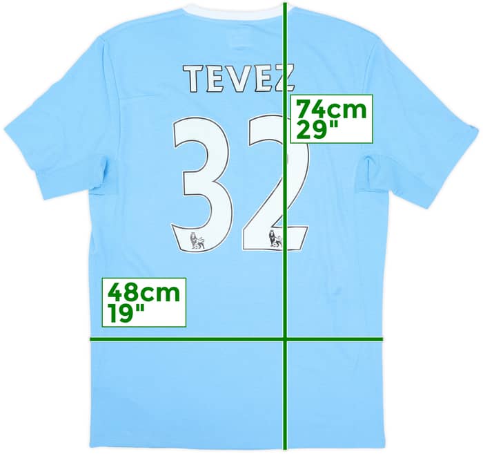 2009-10 Manchester City Home Shirt Tevez #32 (M)
