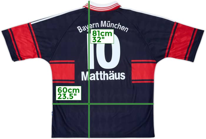 1997-99 Bayern Munich Maillot Domicile Matthaus #10 - 8/10 - (XL)