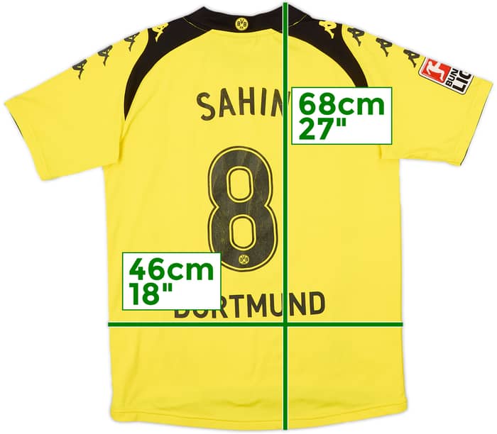 Camiseta de local del Borussia Dortmund 2009-10 Sahin #8 - 6/10 - (Niños L)