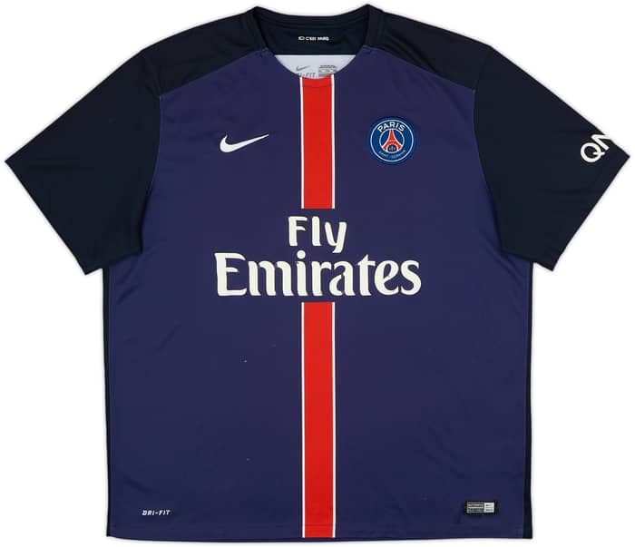 2015-16 Paris Saint-Germain Home Shirt - 5/10 - (XXL)