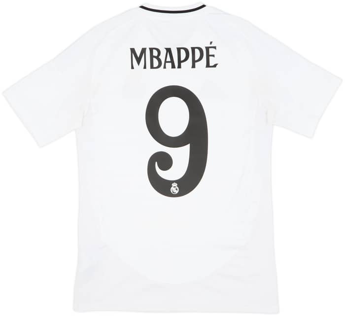 2024-25 Real Madrid Home Shirt Mbappe #9 - 8/10 - (S)
