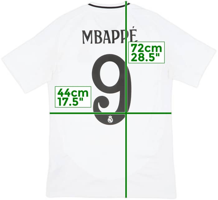 2024-25 Real Madrid Home Shirt Mbappe #9 - 8/10 - (S)