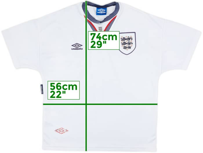 1993-95 England Home Shirt - 4/10 - (L)