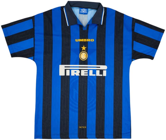 1996-97 Inter Milan Home Shirt Zanetti #4 - 9/10 - (XL)