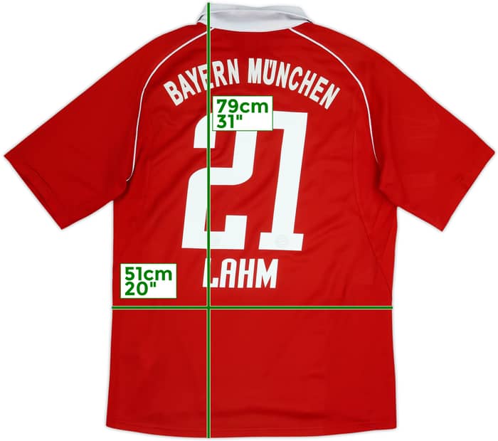 2005-06 Bayern Munich Home Shirt Lahm #21 - 6/10 - (M)