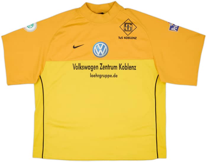 2003-04 TuS Koblenz Signed Match Issue GK S/S Shirt Gurski #33