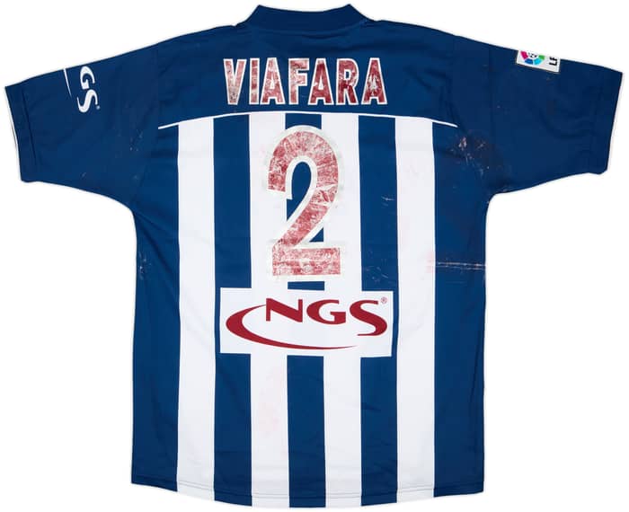 Camiseta de local del Real Sociedad 2004-06 firmada de Viafara #2 - 4/10 - (L)