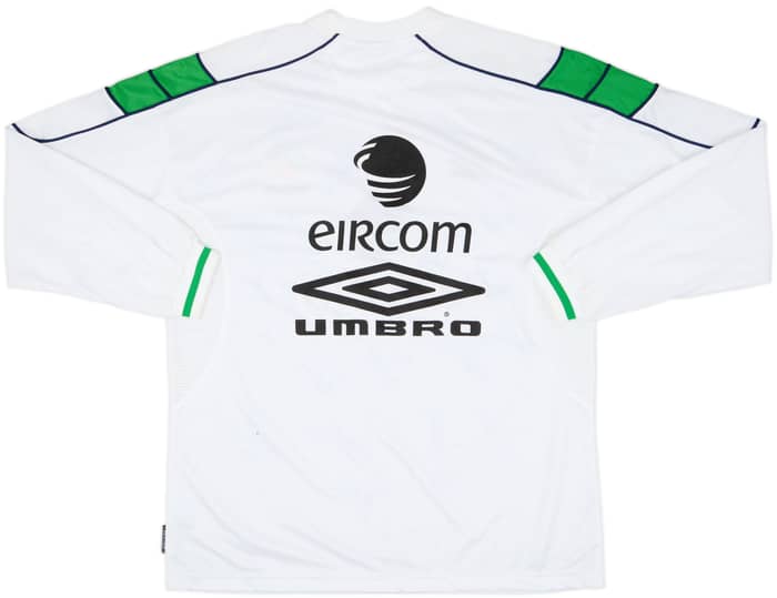2000 Ireland Squad Signed Away/Training L/S Shirt (XL)