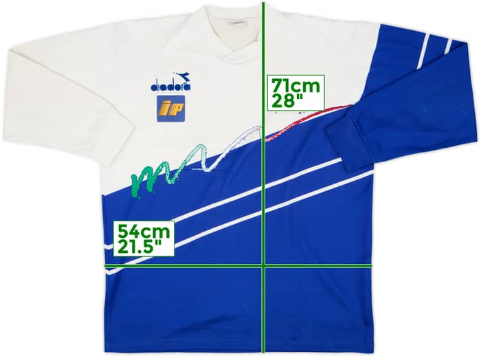 1990-92 Italy Diadora Training L/S Shirt - 5/10 - (L)