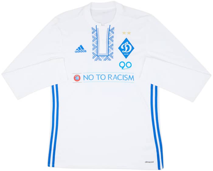2016-18 Dynamo Kyiv Match Issue Home L/S Shirt #21
