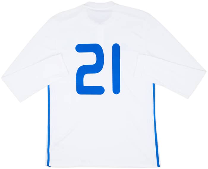 2016-18 Dynamo Kyiv Match Issue Home L/S Shirt #21