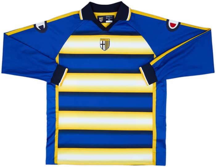 Camiseta juvenil de local versión de jugador de manga larga del Parma 2004-05 #13