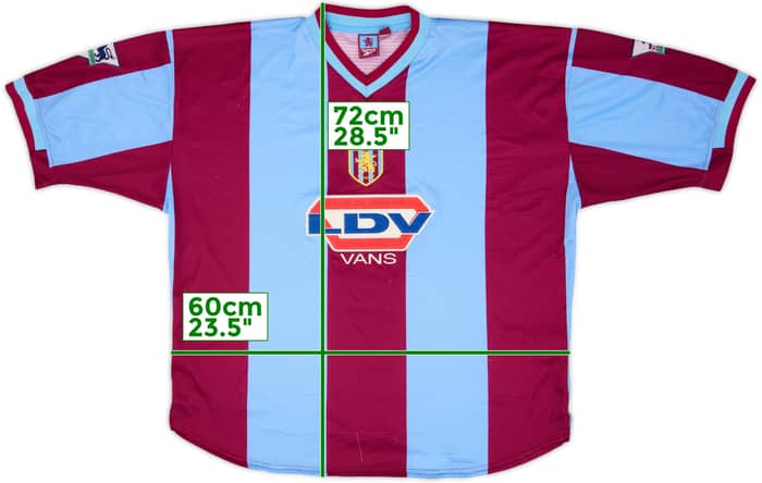 1999-00 Aston Villa Youth Match Issue Home Shirt #5