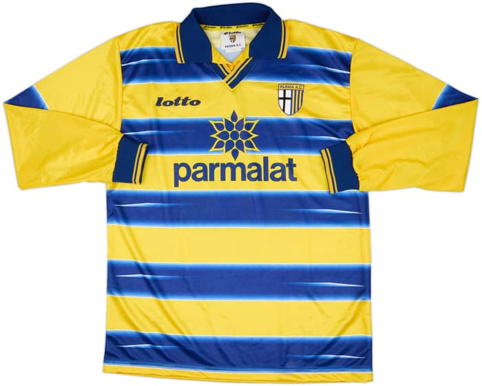 Camiseta Juvenil de local de manga larga versión de partido del Parma 1998-99 #12