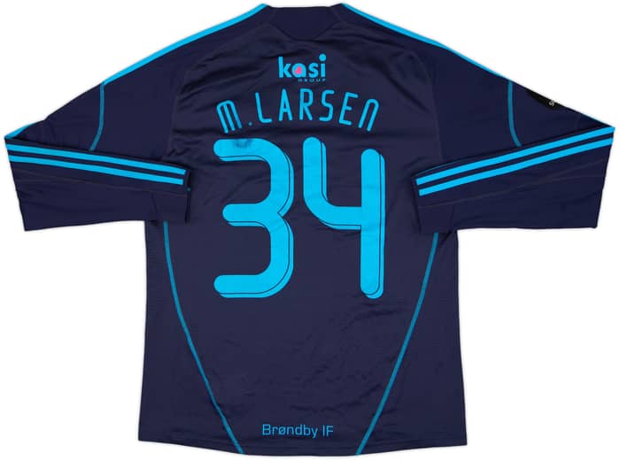 Camiseta de visitante del Brondby 2009-10 versión de partido L/S M.Larsen #34